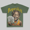 Money Loves Me Oversize Print DopeSkill T-shirt Streetwear - moss