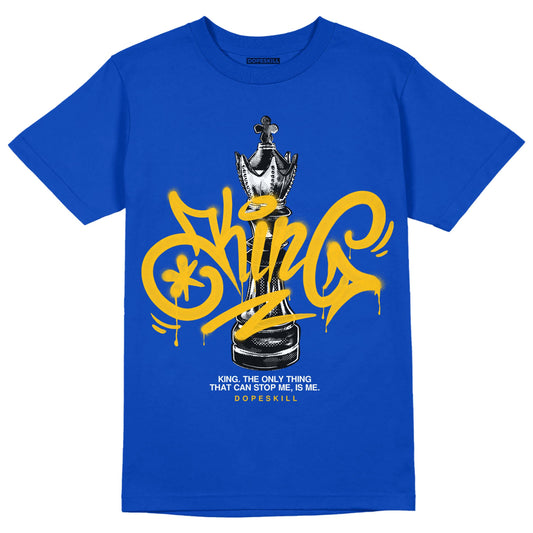 Royal Blue Sneakers DopeSkill Royal Blue T-shirt King Chess Graphic Streetwear