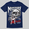 Jordan 12 Retro French Blue (2025) DopeSkill T-Shirt Mystery Ghostly Grasp Graphic Streetwear - navy