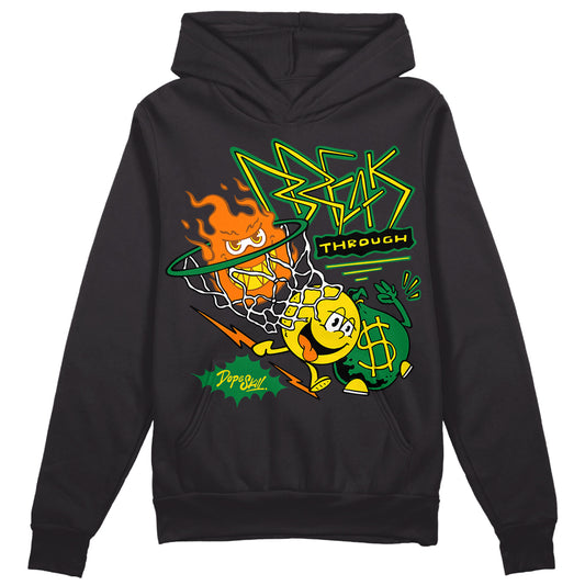 Dunk Low Reverse Brazil DopeSkill Hoodie Sweatshirt Break Through Graphic Streetwear - Black