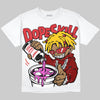 Jordan 12 Bloodline DopeSkill T-Shirt Pour Up Graphic Streetwear - White 