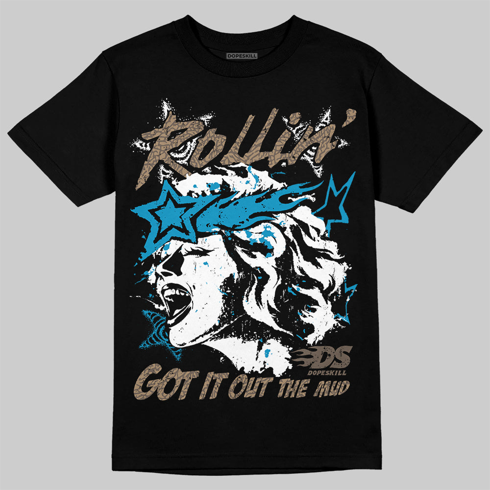 Jordan 3 GS “We Outside” DopeSkill T-Shirt Got It Out The Mud Graphic Streetwear - Black