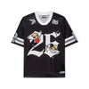DopeSkill Oversized Jersey Streetwear Graphic Tee Cool V-Neck Black T-Shirt Angel 26 Graphic