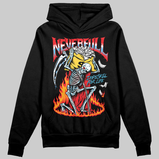 Red Sneakers DopeSkill Hoodie Sweatshirt Heartless Graphic Streetwear - Black