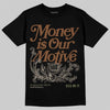 New Balance ABZORB 2010 “Pecan” DopeSkill T-Shirt Money Is Our Motive Typo Graphic Streetwear - Black