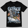 Jordan 40 “Blue Suede” DopeSkill T-Shirt Get Rich Graphic Streetwear - Black