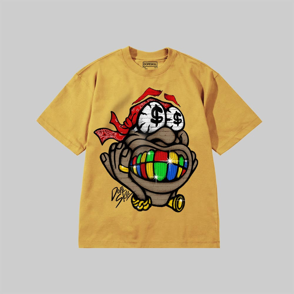 RAINBOW RICH DopeSkill Premium T-shirt Streetwear - Mustard