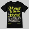 Air Max 90 x Patta Cyber and Particle Grey DopeSkill T-Shirt Money Is Our Motive Typo Graphic Streetwear - Black