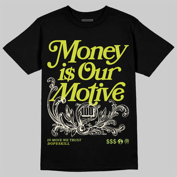 Air Max 90 x Patta Cyber and Particle Grey DopeSkill T-Shirt Money Is Our Motive Typo Graphic Streetwear - Black