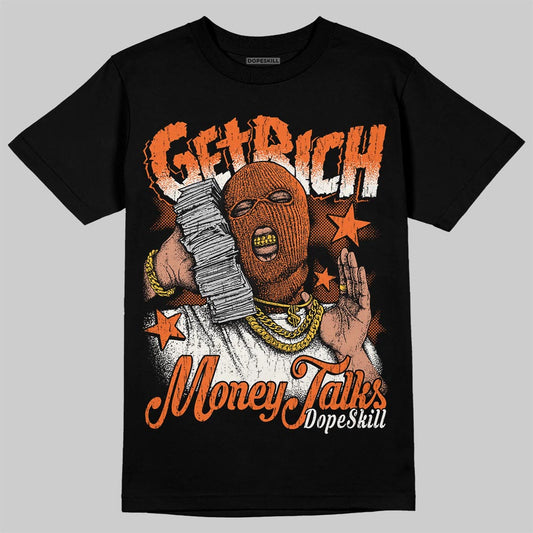 Jordan 1 Retro High OG Shattered Backboard (2025) DopeSkill T-Shirt Get Rich Graphic Streetwear - Black