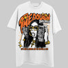 Orange, Black & White Sneakers DopeSkill T-Shirt The Dough Graphic Streetwear - WHite