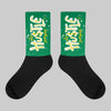 Lucky Green 5s DopeSkill Sublimated Socks Hustle Graphic