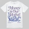 Jordan 1 Retro Low OG Zion Williamson Voodoo Alternate DopeSkill T-Shirt Money Is Our Motive Typo Graphic Streetwear - White 