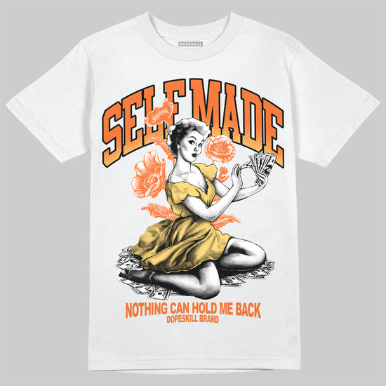 Orange Sneakers DopeSkill T-Shirt Self Made Graphic Streetwear - White