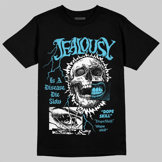 Jordan 11 Retro Gamma Blue (2025) DopeSkill T-Shirt Jealousy Graphic Streetwear - Black