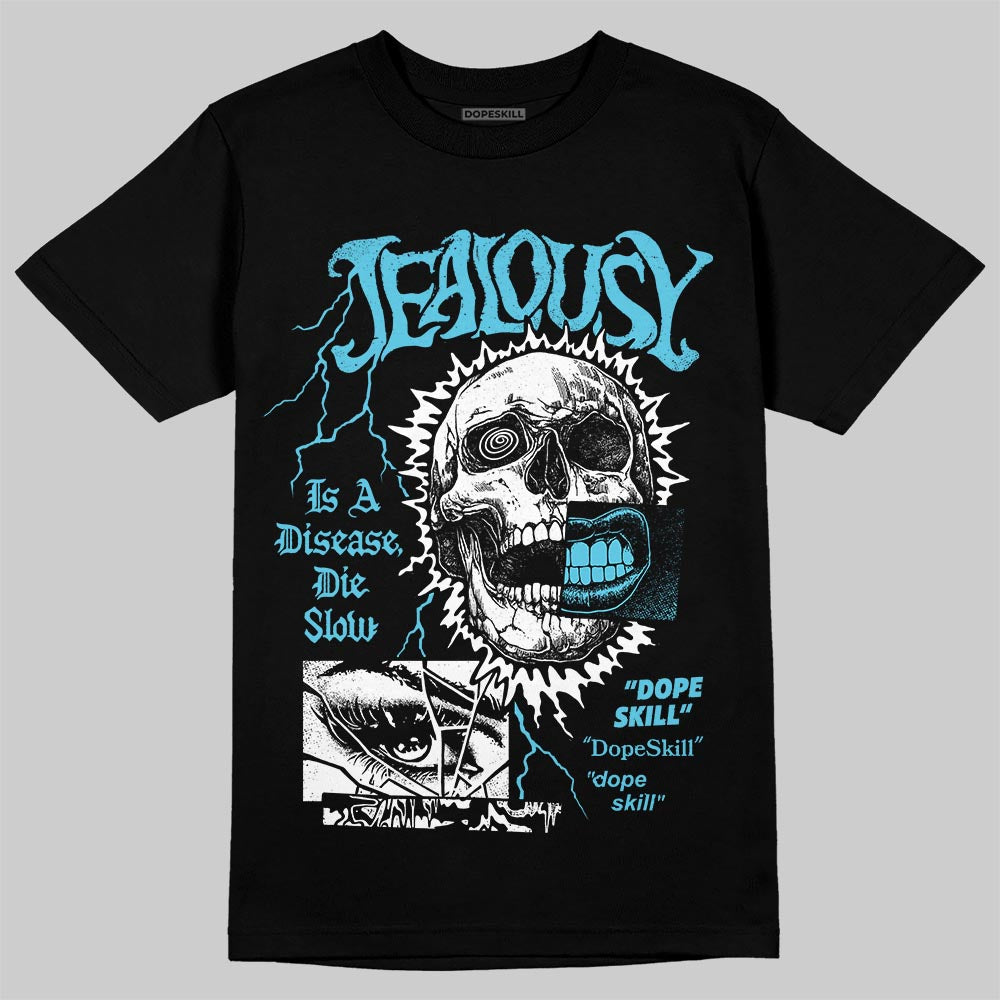 Jordan 11 Retro Gamma Blue (2025) DopeSkill T-Shirt Jealousy Graphic Streetwear - Black