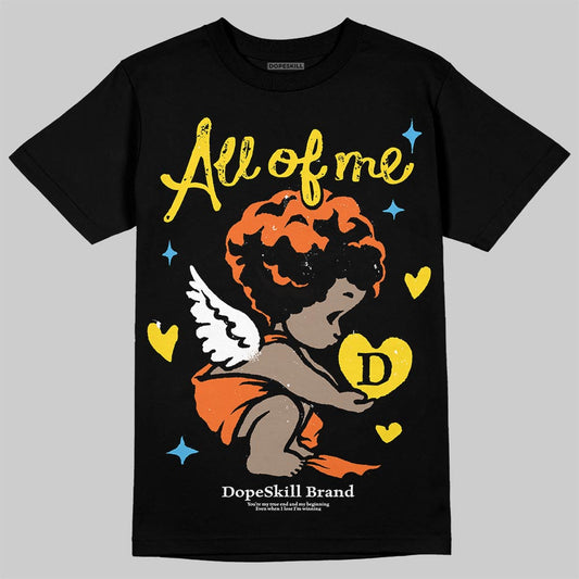Orange, Black and White Sneakers DopeSkill T-Shirt All Of Me Graphic Streetwear - Black
