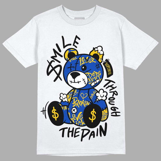 Jordan 14 “Laney” DopeSkill T-Shirt Smile Through The Pain Graphic Streetwear - White 