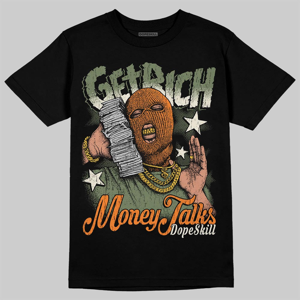 Jordan 4 Retro OG SP Undefeated (2025) DopeSkill T-Shirt Get Rich Graphic Streetwear - Black