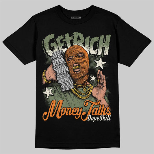 Jordan 4 Retro OG SP Undefeated (2025) DopeSkill T-Shirt Get Rich Graphic Streetwear - Black