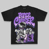 Purple Oversize Print Paper Chaser Boy DopeSkill Graphic T-shirt Streetwear - black