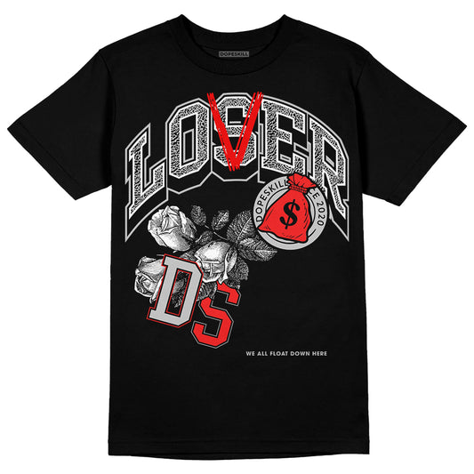 Jordan Spizike Low Bred DopeSkill T-Shirt Loser Lover Graphic Streetwear - Black