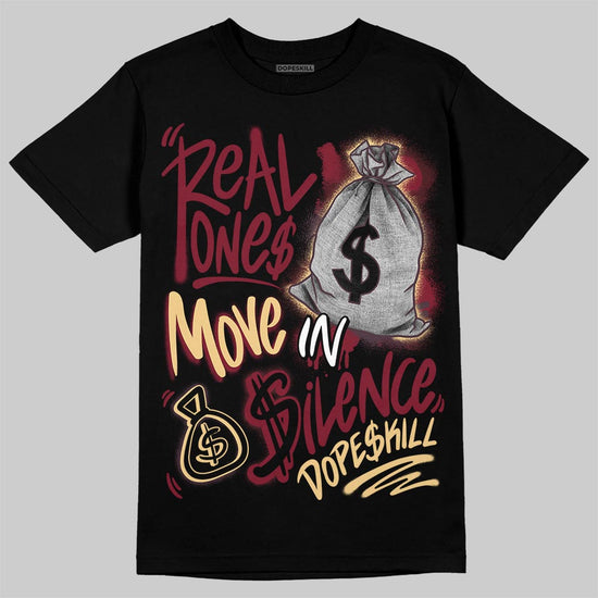 Jordan 3 PRM "Bin 23" DopeSkill T-Shirt Real Ones Move In Silence Graphic Streetwear - Black