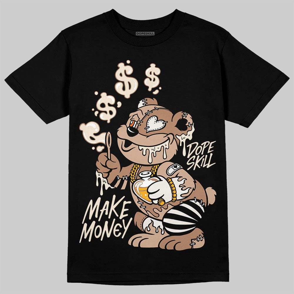 Jordan 4 Retro Cozy Girl DopeSkill T-Shirt Make Money Graphic Streetwear - Black