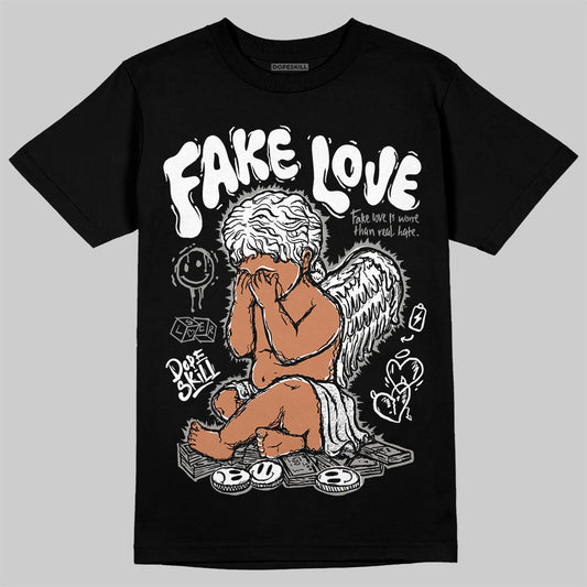 Jordan 3 Retro Pure Money DopeSkill T-Shirt False Love Graphic Streetwear - Black