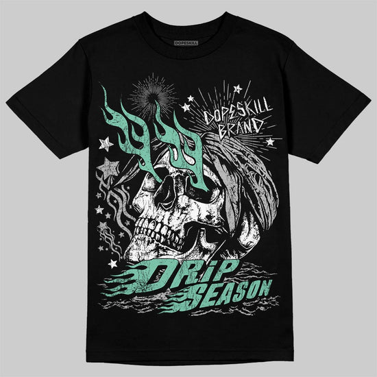 Jordan 3 "Green Glow" DopeSkill T-Shirt Drip Season Graphic Streetwear - Black