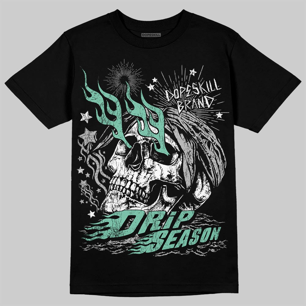 Jordan 3 "Green Glow" DopeSkill T-Shirt Drip Season Graphic Streetwear - Black