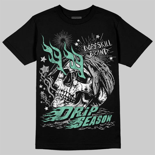 Jordan 3 "Green Glow" DopeSkill T-Shirt Drip Season Graphic Streetwear - Black