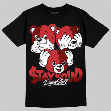 Jordan 12 Bloodline DopeSkill T-Shirt Stay Solid Graphic Streetwear - Black
