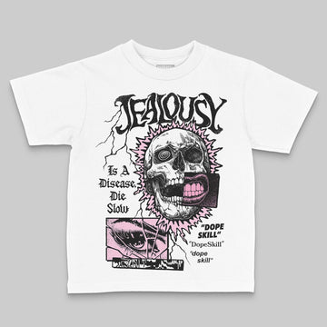 Jordan 12 GS “Pearl Pink” DopeSkill Toddler Kids T-shirt Jealousy Graphic Streetwear - White