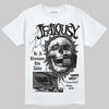 Jordan 4 “Black Cat” (2025) DopeSkill T-Shirt Jealousy Graphic Streetwear - White