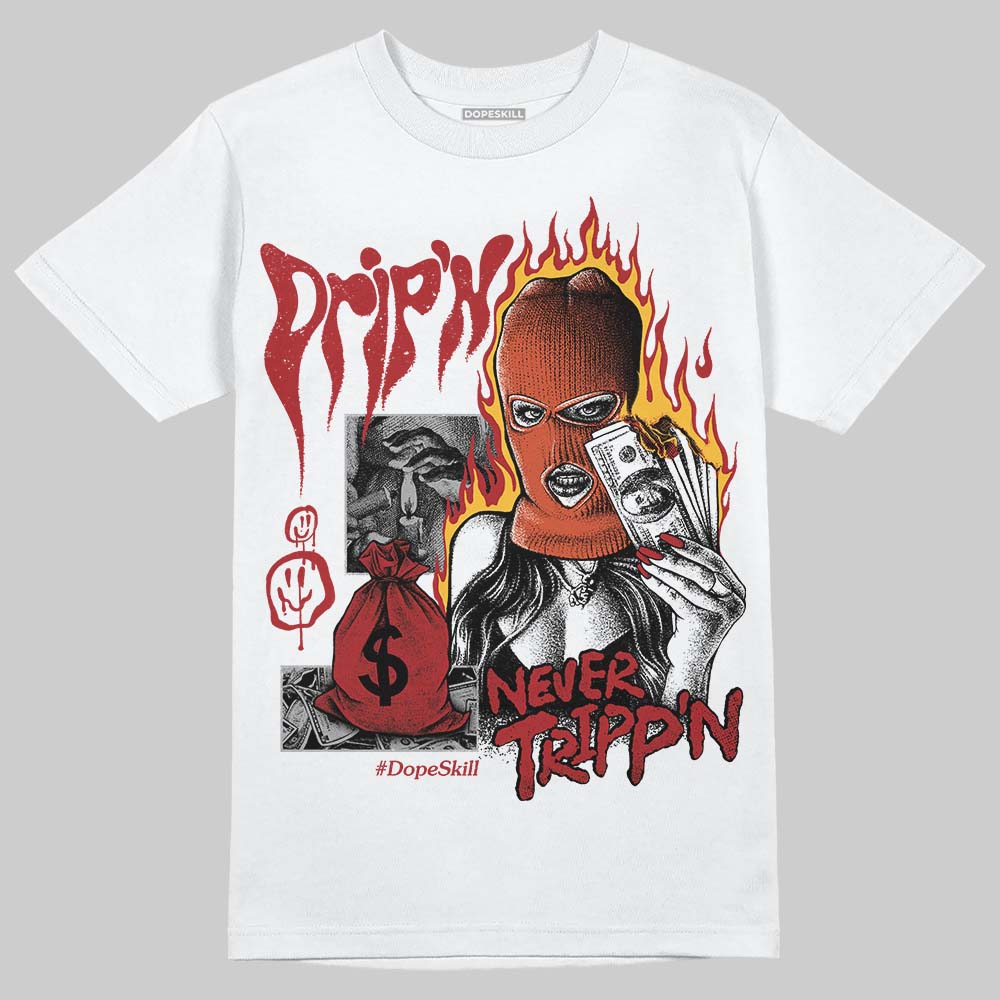 Nigel Sylvester x Air Jordan 4 ‘Brick by Brick’ DopeSkill T-Shirt Drip'n Never Tripp'n Graphic Streetwear - White