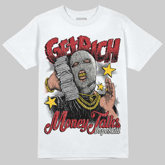 Nigel Sylvester x Jordan 1 Low OG “Nitro” DopeSkill T-Shirt Get Rich Graphic Streetwear - White