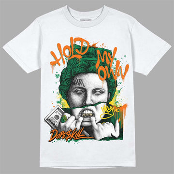 Green Sneakers DopeSkill T-Shirt Hold My Own Graphic Streetwear - White 