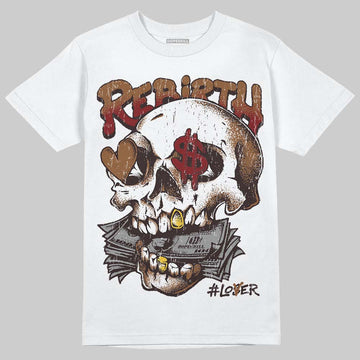 Jordan 1 High OG Love Letter DopeSkill T-Shirt Rebirth Graphic Streetwear  White 