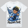 Air Foamposite One “International Blue” DopeSkill T-Shirt Heaven Sent Graphic Streetwear - White