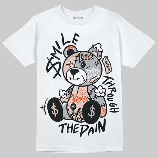 Asics Gel-1130 ‘Oyster Grey’ DopeSkill T-Shirt Smile Through The Pain Graphic Streetwear - White