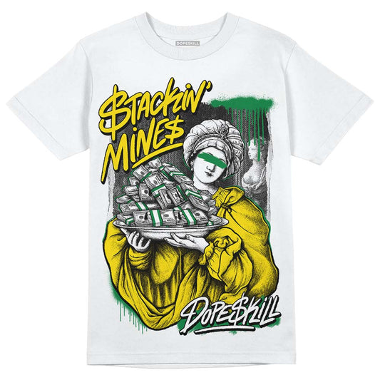 Dunk Low Reverse Brazil DopeSkill T-Shirt Stackin Mines Graphic Streetwear - White