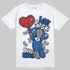 Jordan 3 "True Blue" DopeSkill T-Shirt Love Sick Graphic Streetwear - White