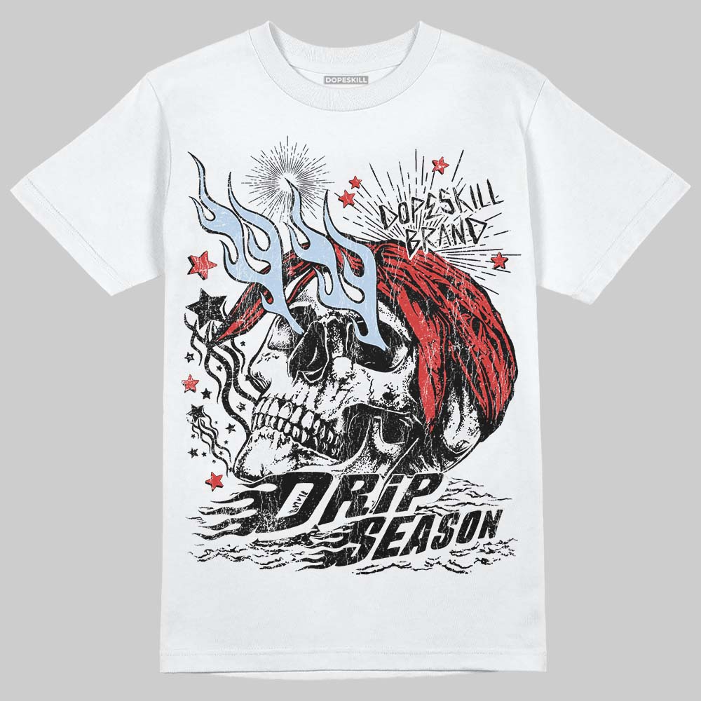 Jordan 6 “Reverse Infrared” DopeSkill T-Shirt Drip Season Graphic Streetwear - White