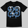 Jordan 5 Black University Blue DopeSkill T-Shirt No.23 Graphic Streetwear - Black