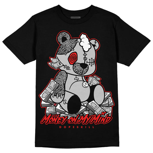 Jordan Spizike Low Bred DopeSkill T-Shirt MOMM Bear Graphic Streetwear - Black 