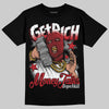 Jordan 5 Retro Fire Red Black Tongue (2025) DopeSkill T-Shirt Get Rich Graphic Streetwear - Black