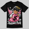 Balenciaga Runner White Fluo Pink DopeSkill T-Shirt Heaven Sent Graphic Streetwear - Black