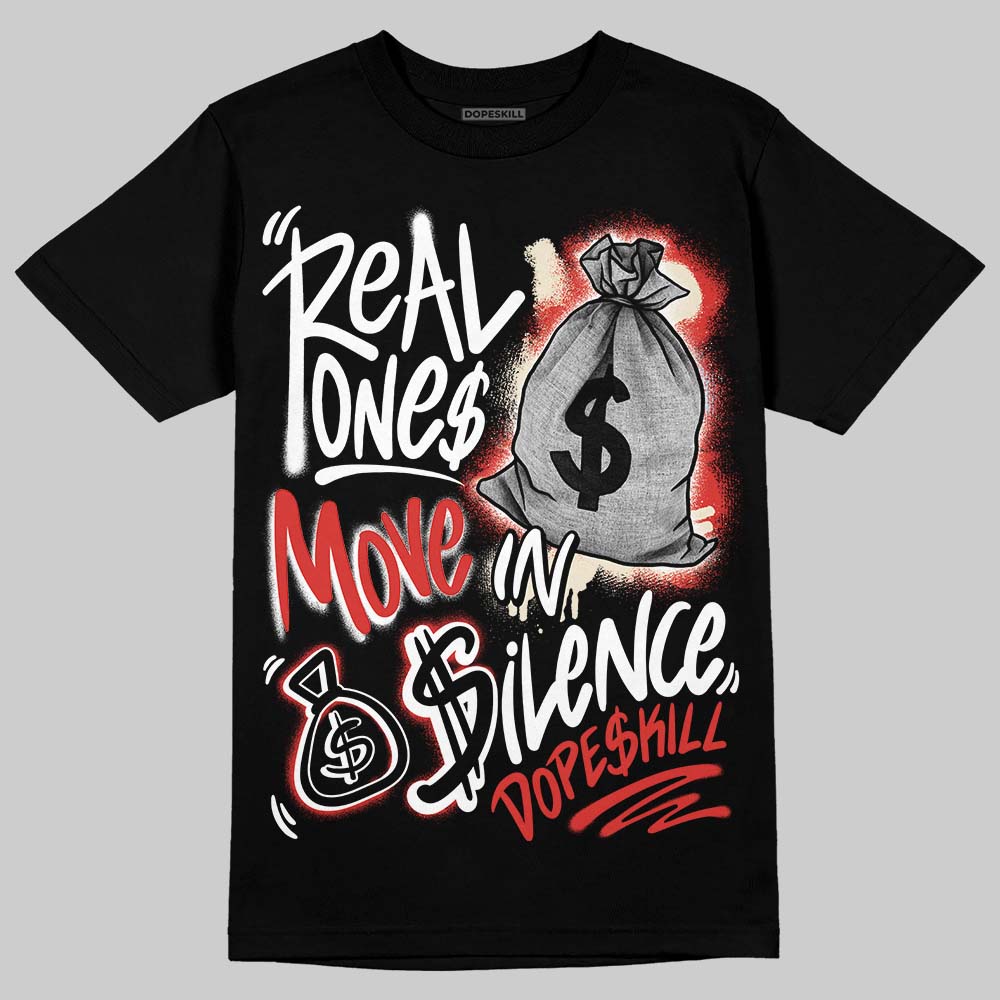 Jordan 4 Retro OG Nigel Sylvester Brick After Brick DopeSkill T-Shirt Real Ones Move In Silence Graphic Streetwear - Black