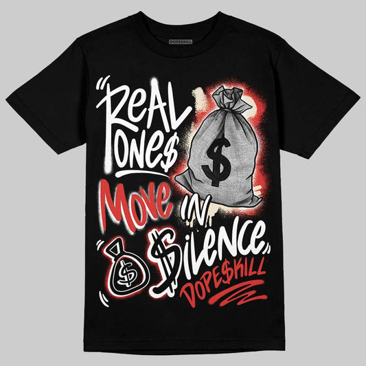 Jordan 4 Retro OG Nigel Sylvester Brick After Brick DopeSkill T-Shirt Real Ones Move In Silence Graphic Streetwear - Black